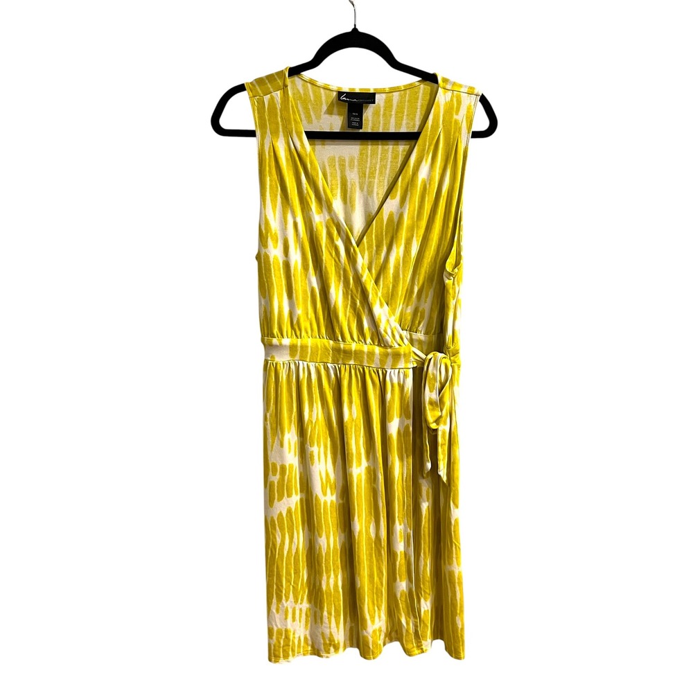 Lane Bryant Tie Dye Faux Wrap Jersey‎ Knit Midi Dress Plus Size 14/16 Coverup